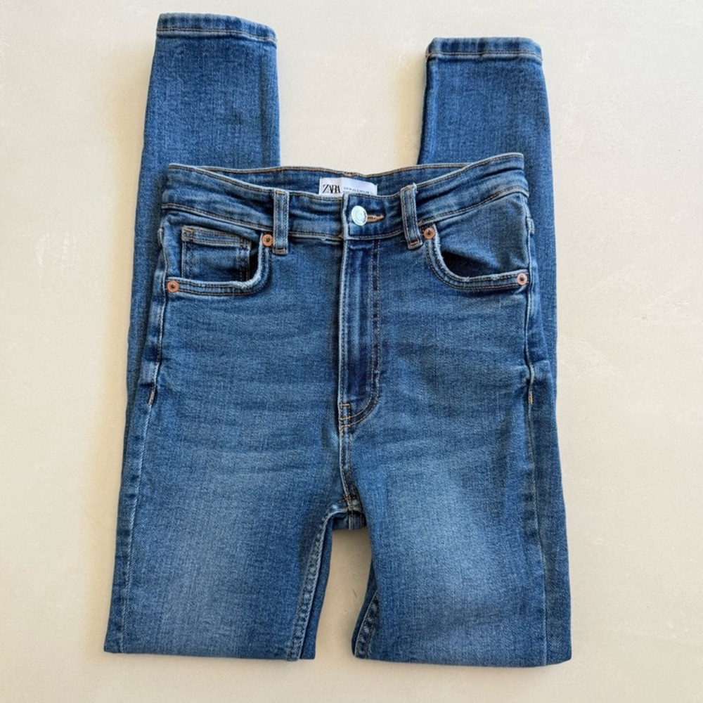 Zara Ultra High Rise Skinny Jeans 2